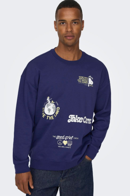 ONSPEANUTS RLX CREW NECK SWEAT