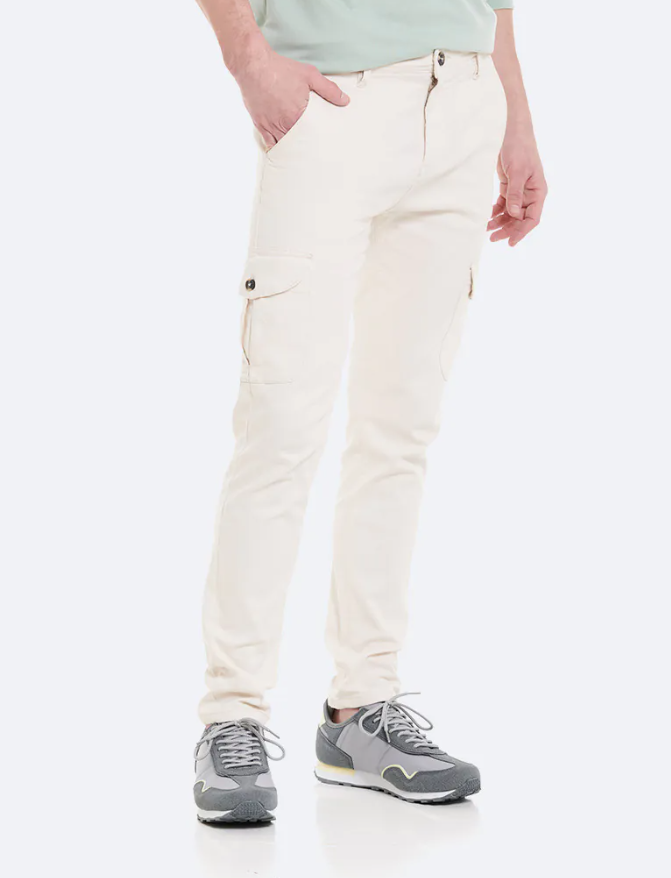 PANTALON CHINO CARGO CRUDO