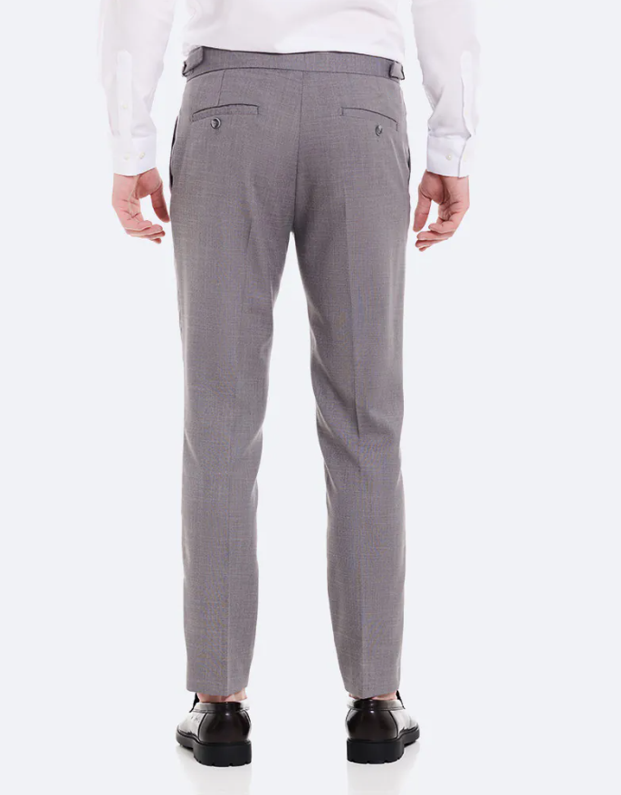 PANTALON TRAJE ENTRAMADO GRIS