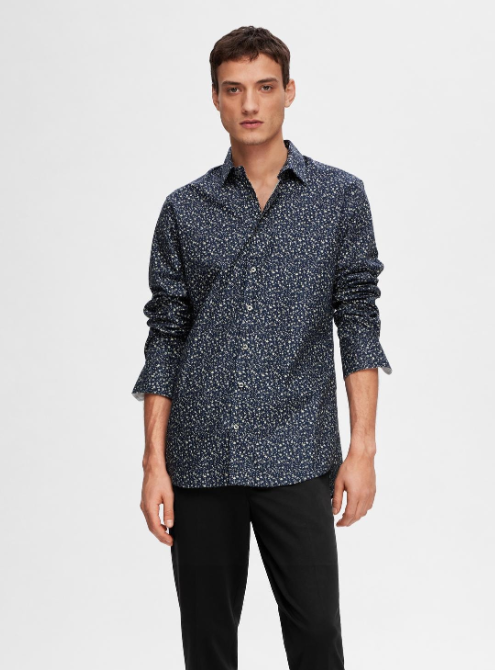 CAMISA ESTAMPADA AZUL