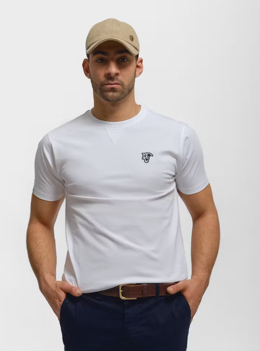 CAMISETA BÁSICA PARCHE  BLANCO