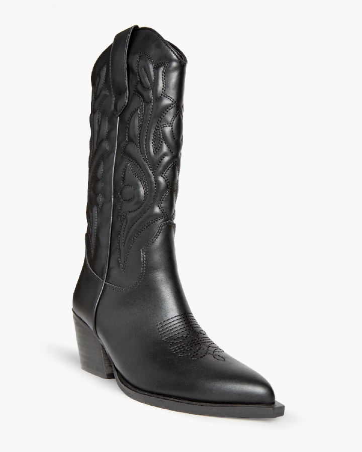 Bota cowboy negra