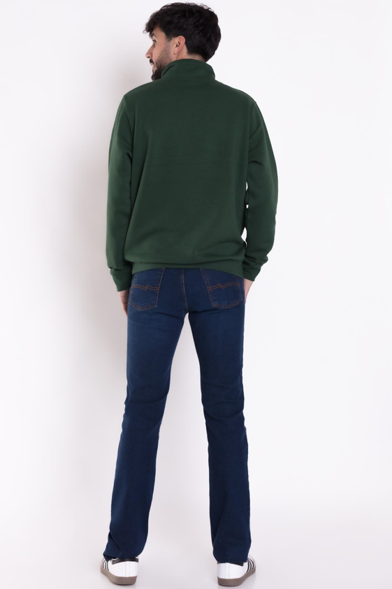 SUDADERA VERDE CREMALLERA