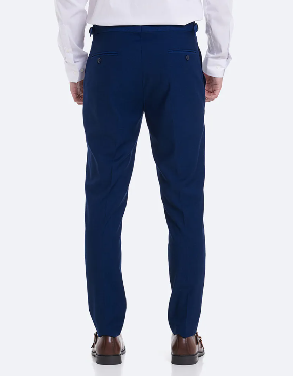 PANTALON TRAJE OJO PERDIZ MARINO